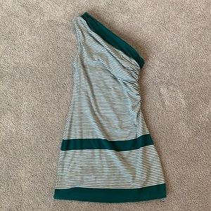 MAX STUDIO Asymmetrical Ruched Side Bodycon Dress